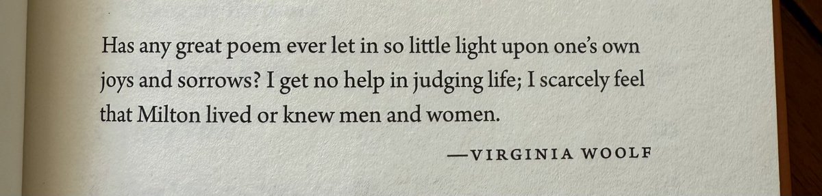 kukukadoo's tweet image. has any great writer been as wrong about another as virginia woolf was about milton?