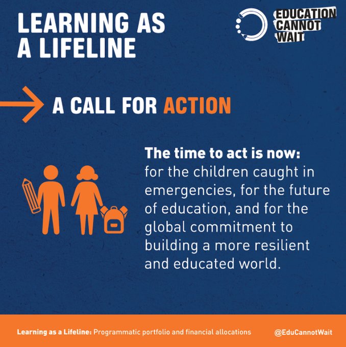 KentPage's tweet image. 📣The time to act is NOW:
🚨For children caught in emergencies.
🚨For the future of education.
🚨For a more resilient, educated world.
#ECW reaffirms its commitment to its global mandate & calls on donors to stand with us – ensuring no child’s education is left behind.
#ECW's…