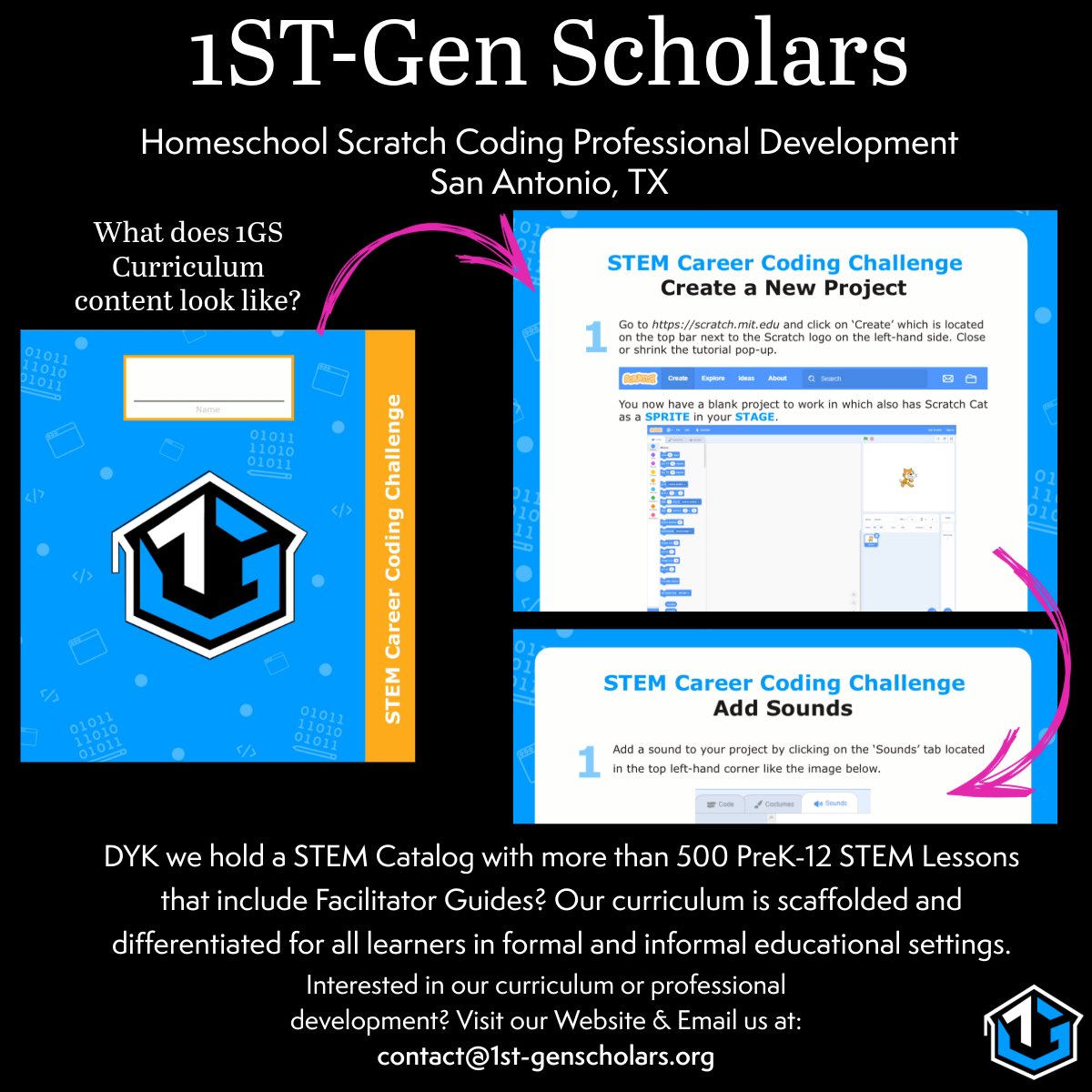 1stGscholars's tweet image. @DraCarmenCruz had a great time facilitating #Homeschool #Scratch #ProfessionalDevelopmemt for Families in The Greater #SanAntonio #Texas area using @1stgscholars #Curriculum Content. YES, We CAN ALL #Code. 

DYK @1stGscholars holds a PreK-12 #STEM Catalog with over 500 Lessons…