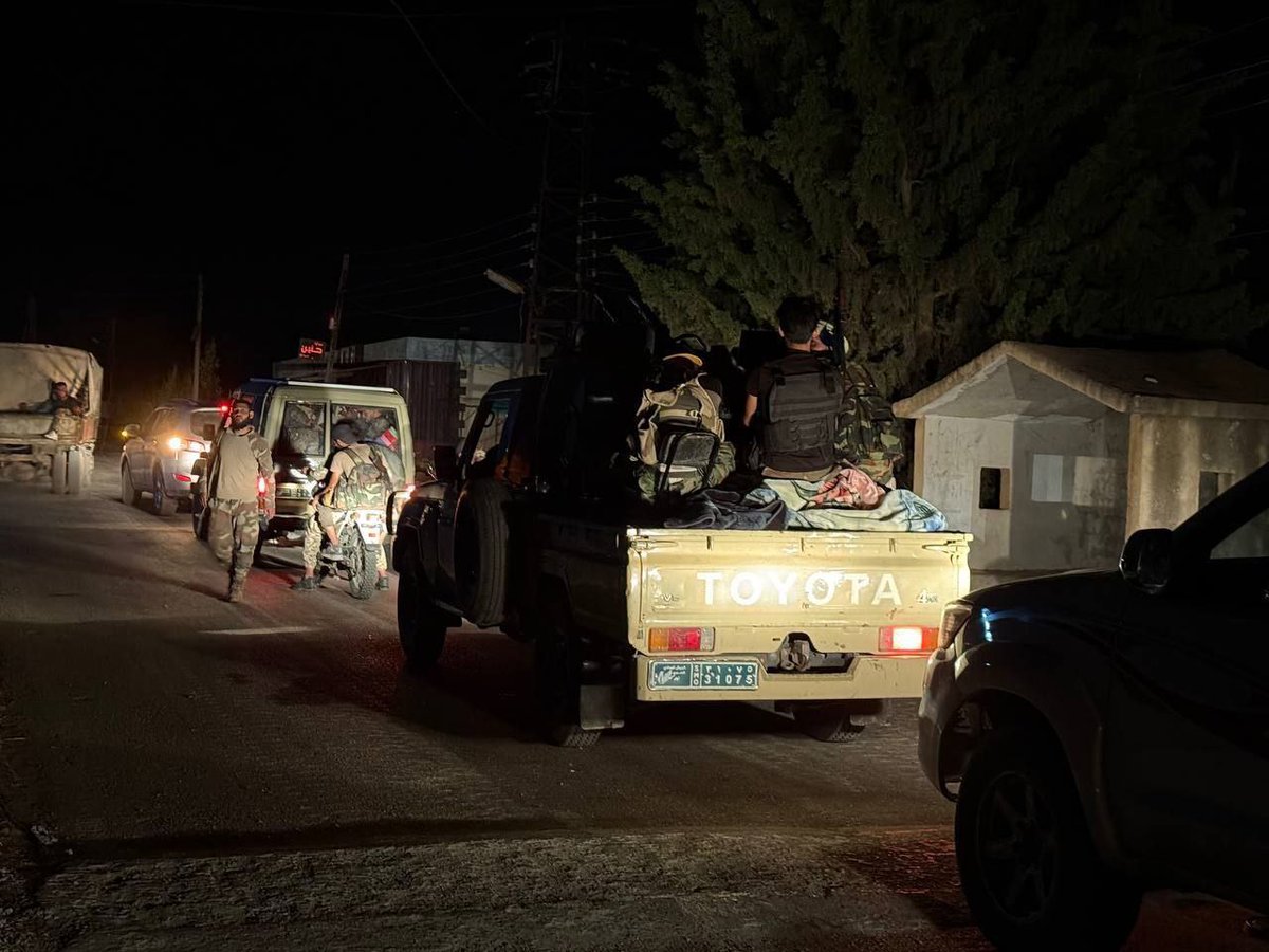 EretzIsrael's tweet image. The official Syrian news agency confirms that the withdrawal of Syrian army forces from Suwayda has begun. Israel's warnings paid off. For now, the Druze and Christians are safe.
