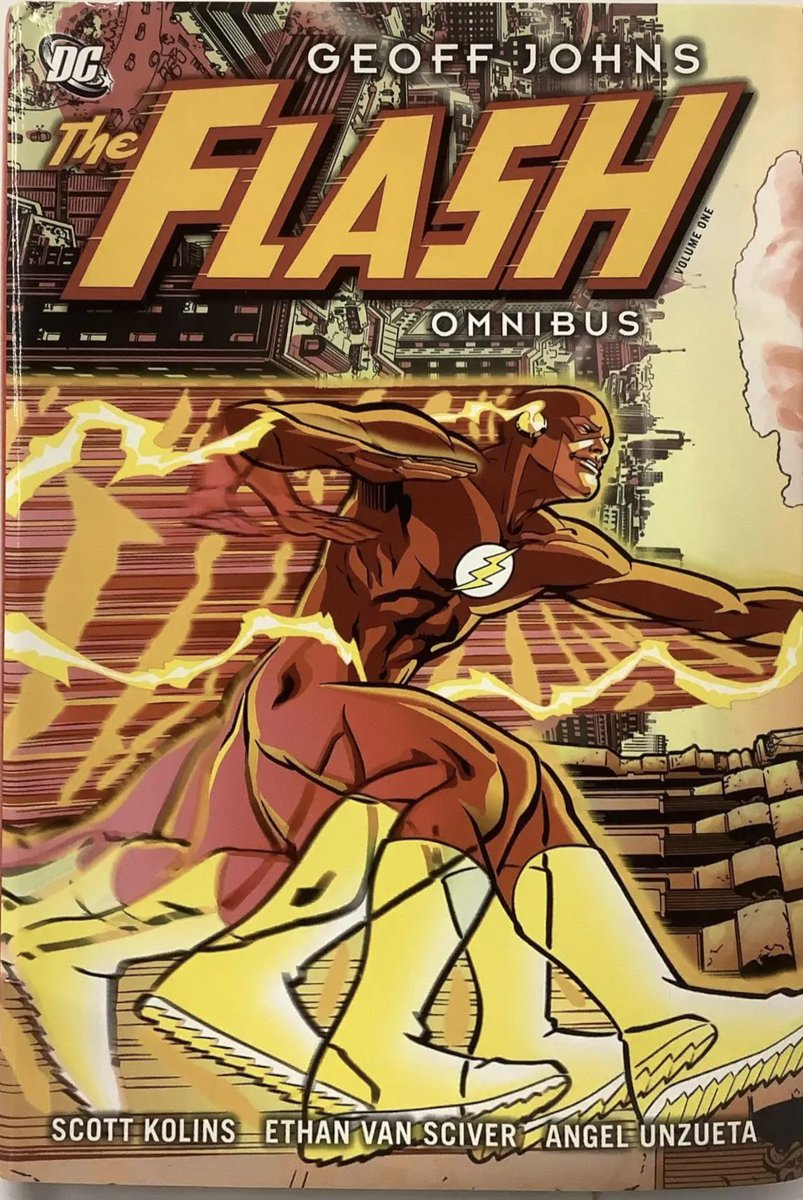 ScottKolins's tweet image. And of course - my cover (drawing +color) used on a Flash omnibus (originally published as a Secret Files cover).