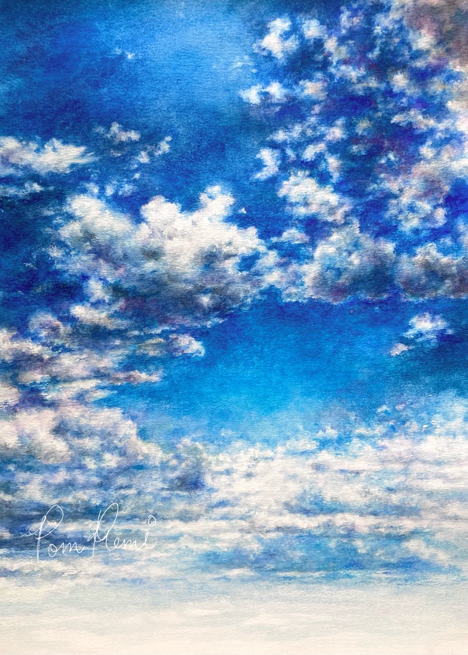 水彩画「雲行きの怪しい」 mqdefault.jpg