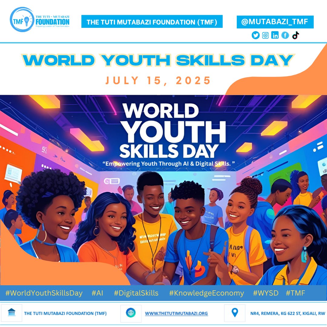 Happy #WorldYouthSkillsDay!

This year’s theme: Empowering Youth Through AI &amp; Digital Skills.
At TMF, we’re building a future where youth lead through innovation, AI, &amp; digital empowerment.

#AIforYouth #DigitalSkills #YouthEmpowerment #Tech4Good #GCYLP #SkillsPoweringInnovations