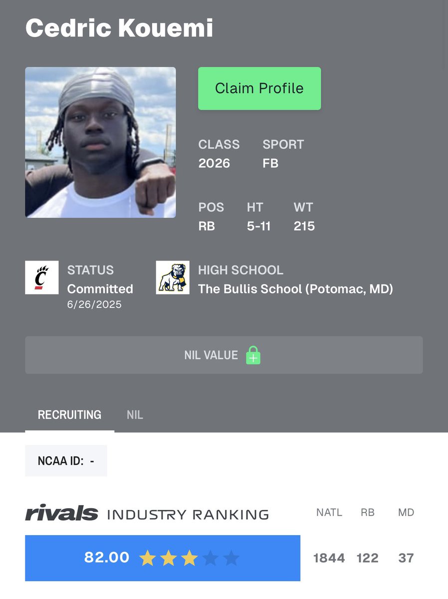 cedrickouemi's tweet image. Preciate the rankings update. Now ranked a 3⭐️.
Never needed virtual stars on a website to define my game though 💯