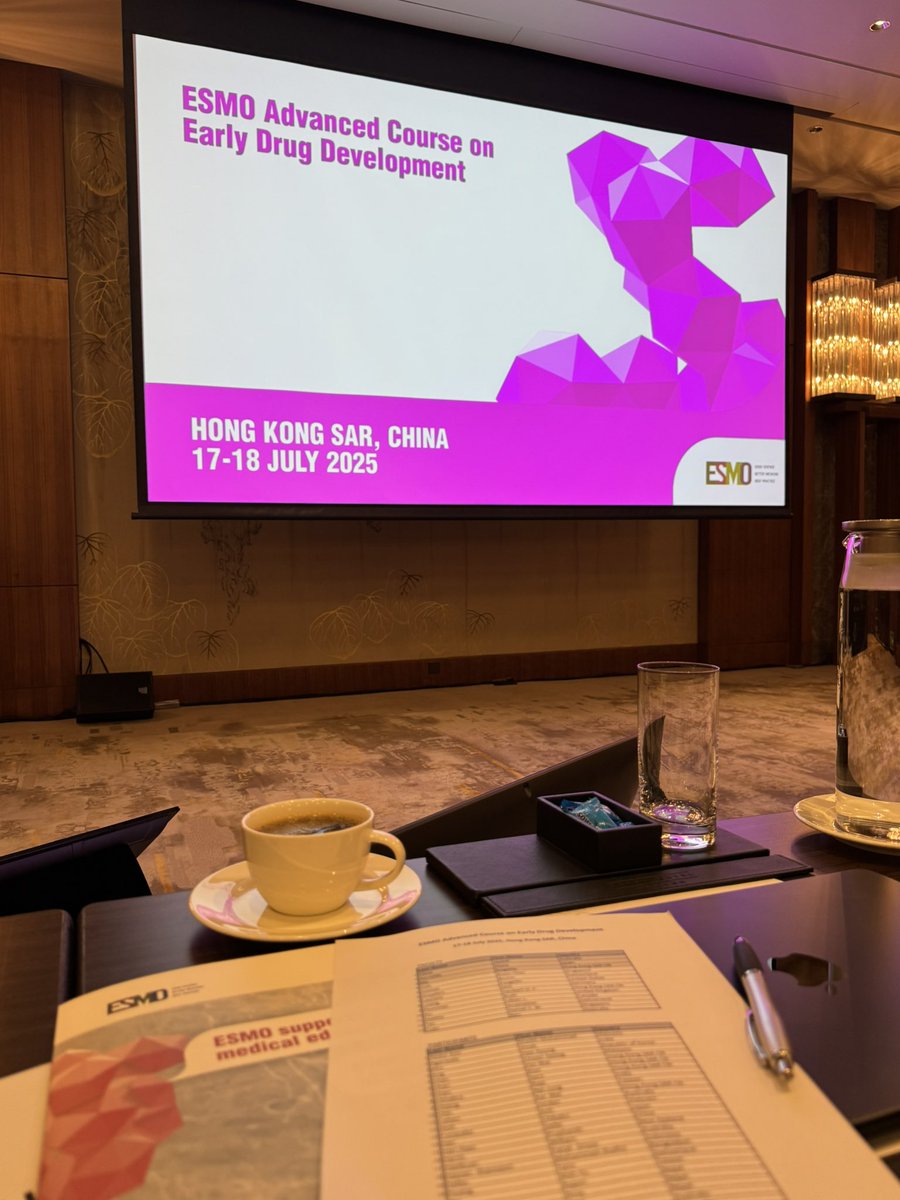 herbloong's tweet image. We are about to #kickoff the @myESMO #AdvancedCourse in #DrugDevelopment in #HongKong 🇭🇰 before the start of #ESMOTATAsia25!
Wonderful weather to help spice up our discussions indoors 😃
@danieltanmd @apoddc @CUHKMedicine @lilliansiu1 @ttawasapon @DrHongchengZhu #PJVoon and…