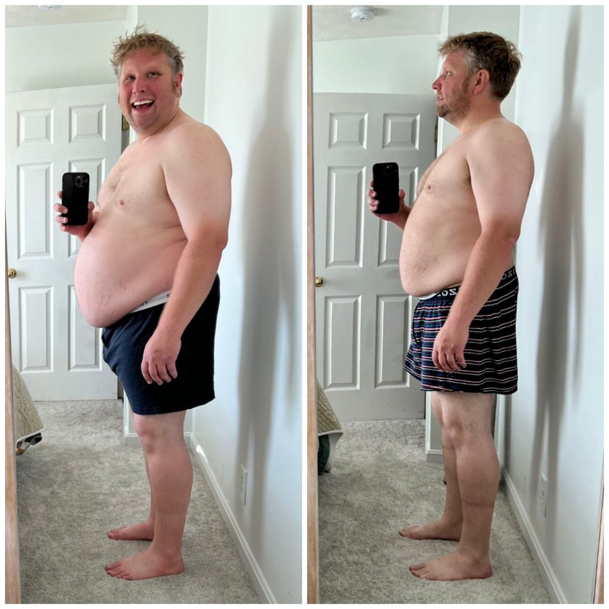 TheJoeySwoll's tweet image. REAL PEOPLE, REAL TRANSFORMATIONS!
I want to share the incredible 12 week transformation of my client Chris! He is down 41 lbs. from 295 to 254 lbs! Chris came to me because he was closing in on 300 lbs and realized it was time to change his lifestyle and eating habits so we…