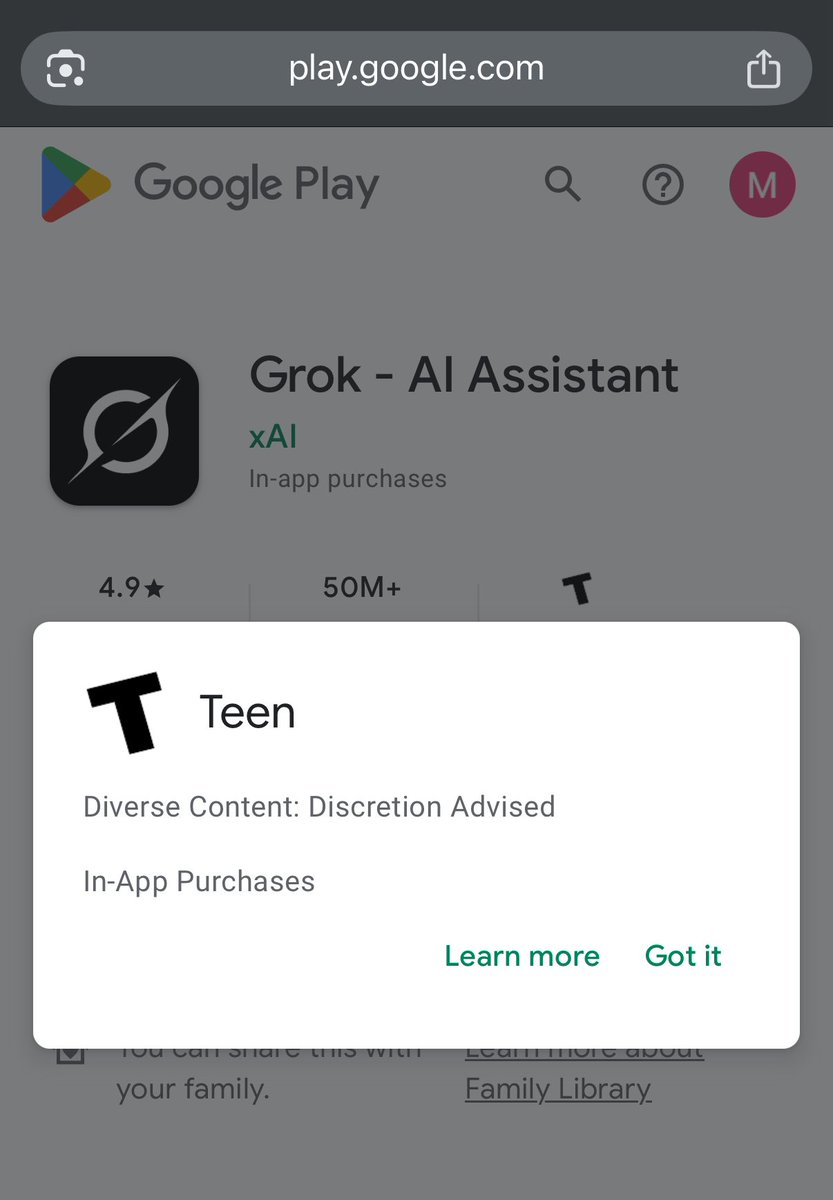 Melissa_M818's tweet image. @Google is no better. These aren&apos;t actual warnings by which parents can make informed choices. 

App store “consent” is meaningless when it’s based on deception, misrepresentation, and missing disclosures. App store &quot;contracts&quot; are fraudulent by design. 

#AppStoreAccountability