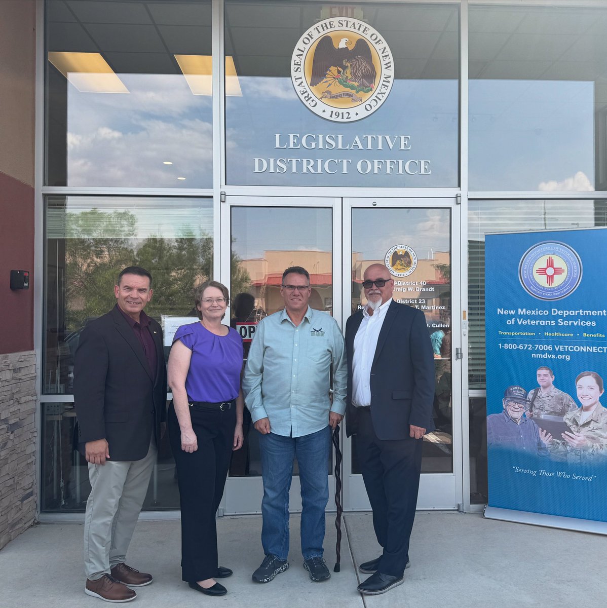 NMSenate_GOP's tweet image. Today’s Veterans Workshop was a huge success in Rio Rancho!
In collaboration with the Dept. of Veterans Services, Sen. Brandt and Reps. Martinez and Cullen helped provide benefits assistance to many New Mexico veterans! Stay up to date for future events!
#nmpol @NMHouseGOP