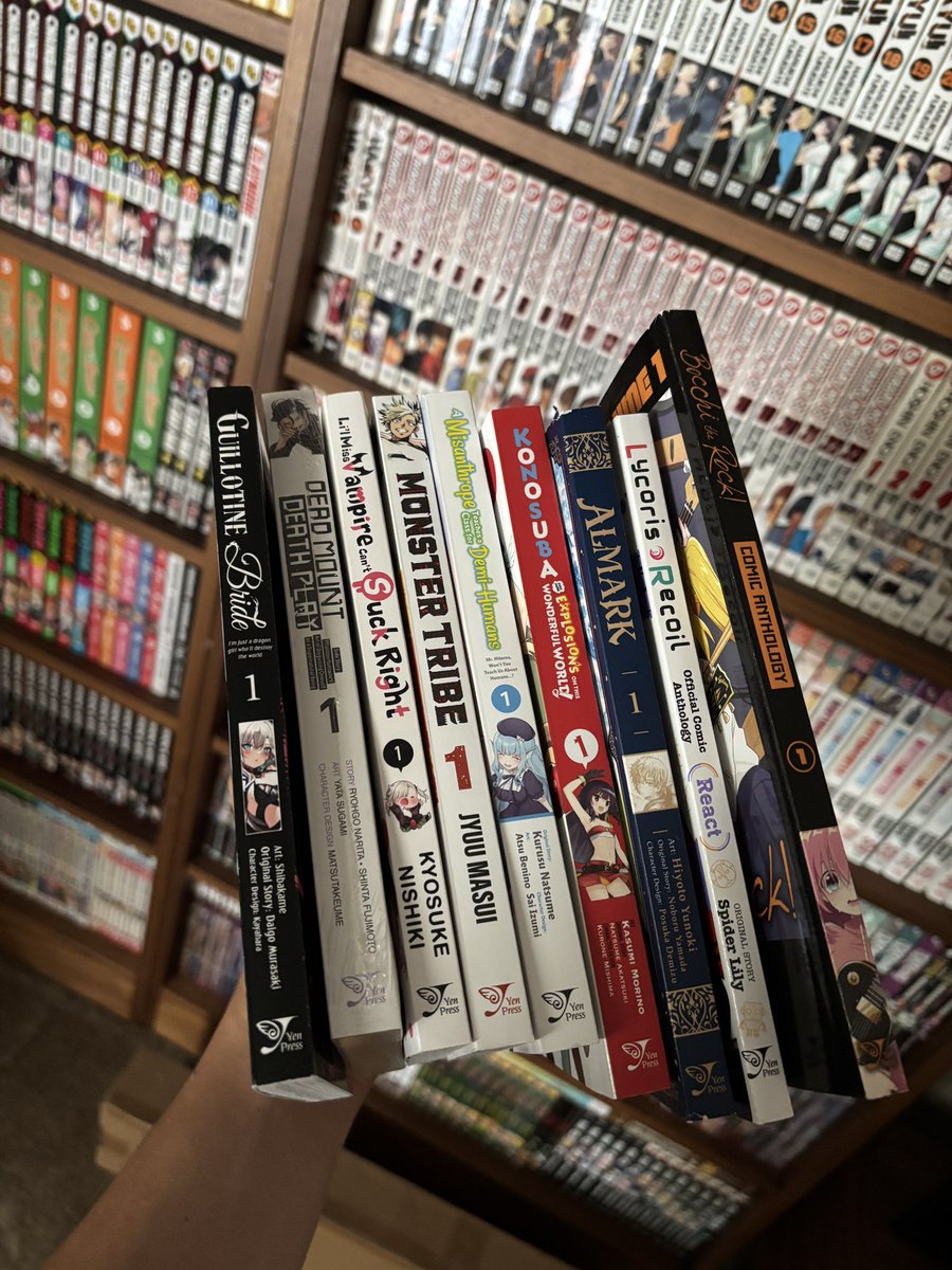 thatmangadude's tweet image. It’s the Yen Press volume 1 bonanza mail today! Thank you for these volumes! I’m excited to hop into these, especially Monster Tribe and Almark! #yenpresspartner