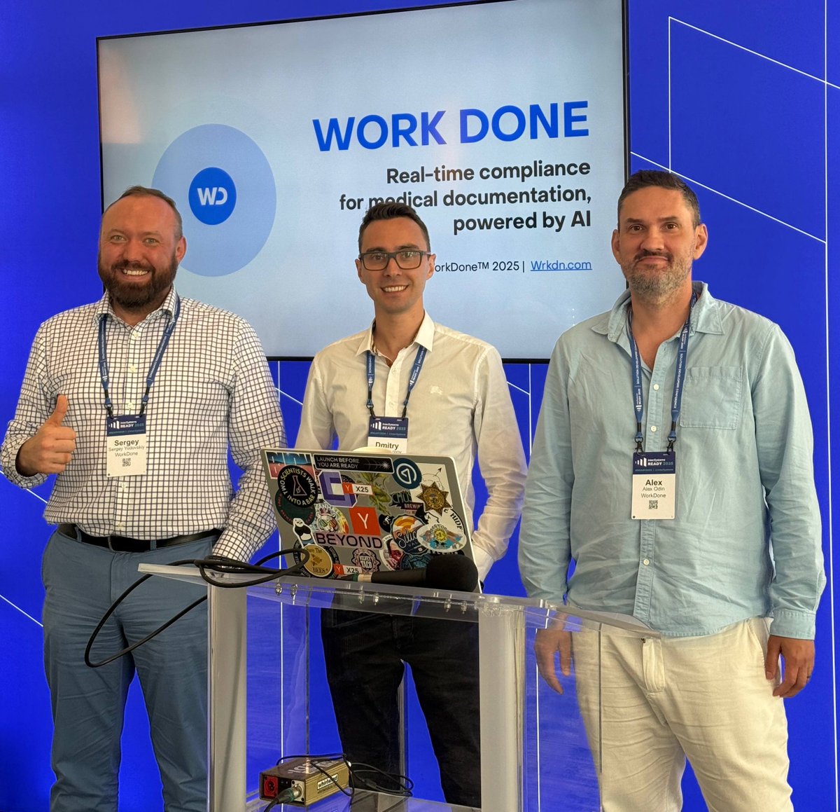 adentris_ai's tweet photo. Just wrapped InterSystems READY 2025 in Orlando!

WorkDone Health is building AI that helps hospitals catch documentation gaps before billing — reducing denials and ensuring compliance in real time.

Full recap 👉 https://t.co/JI8UMwnYOQ 

#READY2025 #HealthTech #AIinHealthcare https://t.co/z6E9VoPcuN