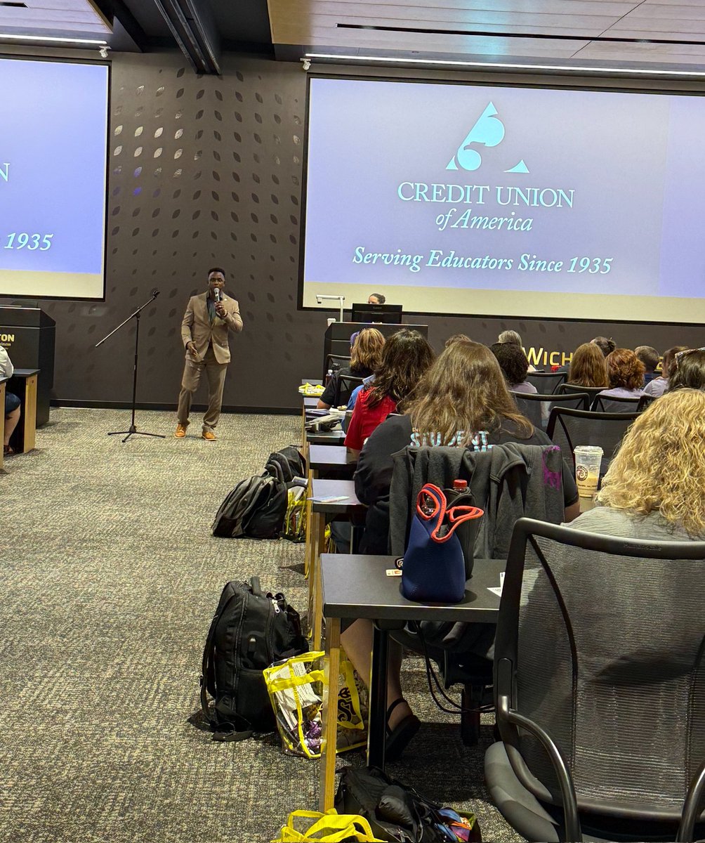 IamJubba's tweet photo. Spoke with over 200 #educators today at the #EpicEducators conference at #WichitaStateUniveraity #WoolseyHall. https://t.co/ycERerDNZJ