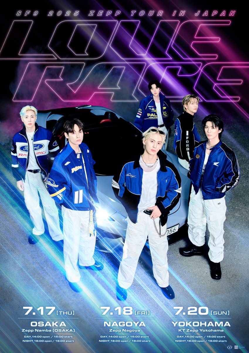 ＼SF9 2025 ZEPP TOUR IN JAPAN ~LOVE RACE~／
大阪公演、本日開催!!📣

🛒グッズ販売：11:00~
sf9-official.jp/news/detail/20…

💚FCブース：11:00~
sf9-official.jp/news/detail/20…

🎫当日券発売中!!
sf9-official.jp/news/detail/20…

#SF9 #LOVE_RACE