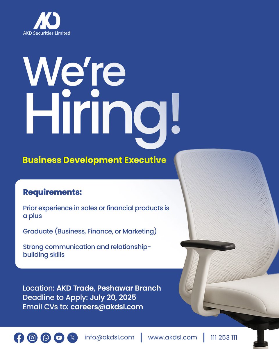 xmilyaskhan's tweet image. #akdsecuritiesltd #PSX #KSE100 #KPK #Peshawar #education #financial #marketing #business #graduation #jobs #jobsearch
