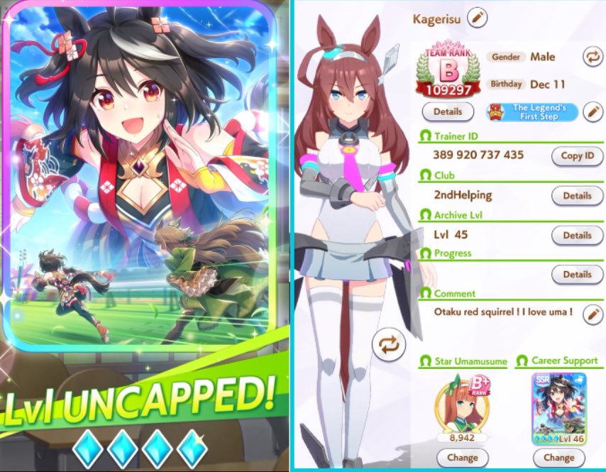 KagerisuS's tweet image. Looking for fellow trainer friends!
#umamusume #umamusumeprettyderby
