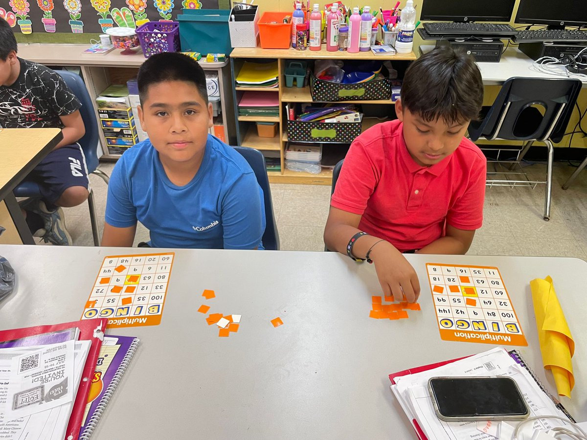 mdcpsmigrant's tweet image. Our students at Redland Center practice and improve their multiplication skills using Multiplication Bingo!

#YourBestChoiceMDCPS
#Summer305 #SYIP2025
@SuptDotres
@MDCPSTitleI
@MDCPS