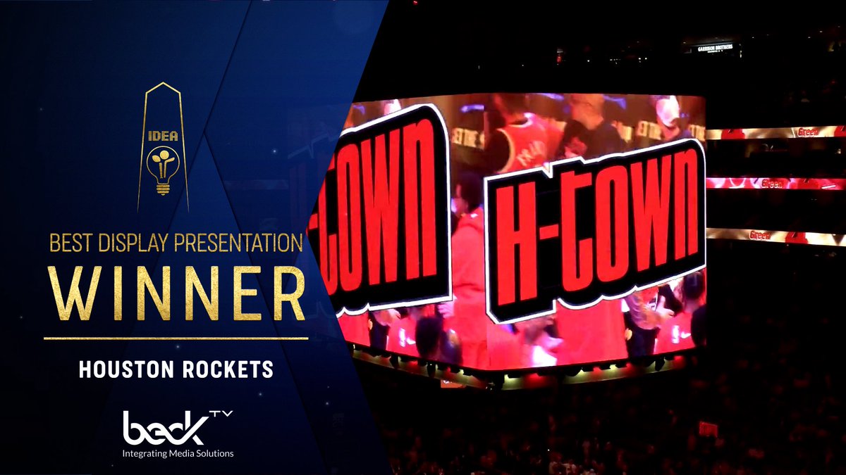 The GMA for Best Display Presentation goes to- Houston Rockets. Congratulations!

#IDEABoston