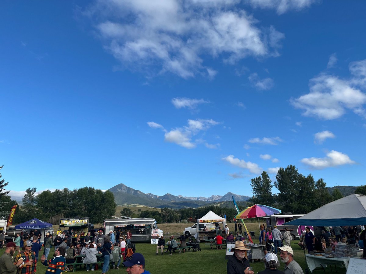 At one of my favorite farmers markets in the Galaxy. Livingston, Montana, every Wednesday night.