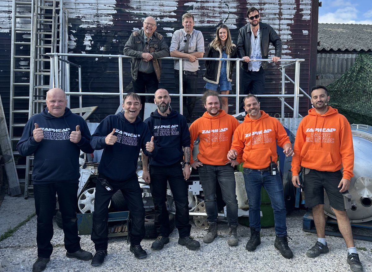 elecclassiccars's tweet image. What a fantastic day filming ZapHeap challenge today. We’d love to show you our builds but it’s all ‘top secret’ until the episode premieres at the @Everyth1ngElec in October. Until then we need your caption suggestions for Bens silly faces. 😆🤣😉 #zapheapchallenge