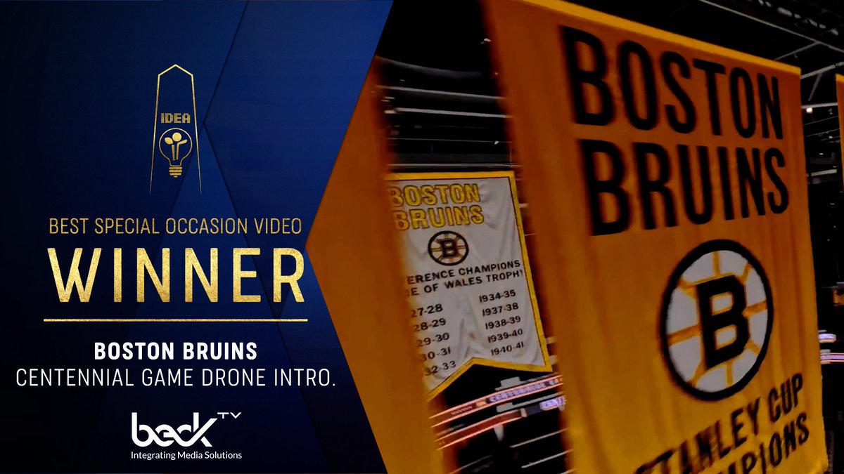 The GMA for Best Special Occasion Video  goes to- Boston Bruins. Congratulations!

#IDEABoston