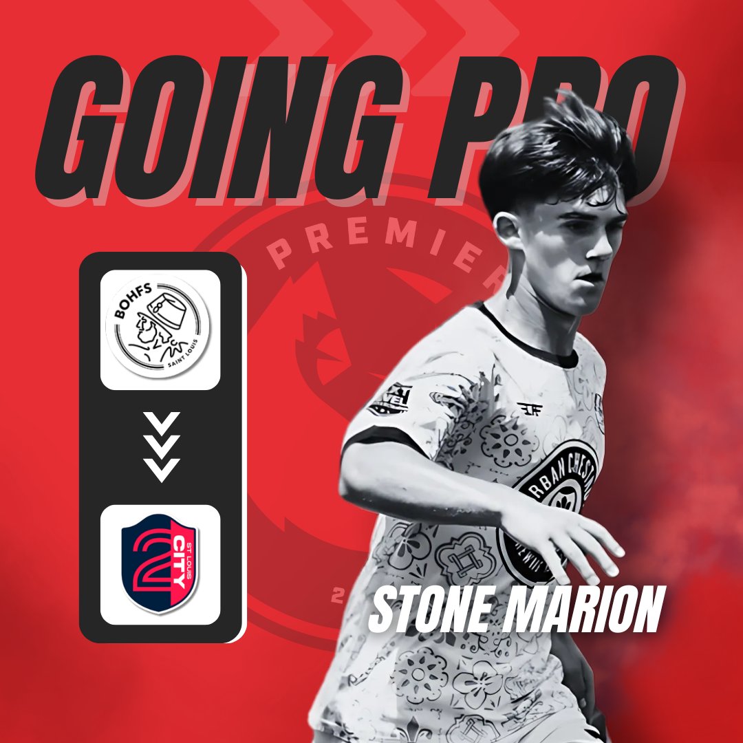 𝑮𝒐𝒊𝒏𝒈 𝑷𝒓𝒐

We would like to congratulate <a href="/Bohfs_stl/">Bohfs_stl</a> 's defender Stone Marion for joining MLS Next Pro side St. Louis CITY 2.

#midwestgrown