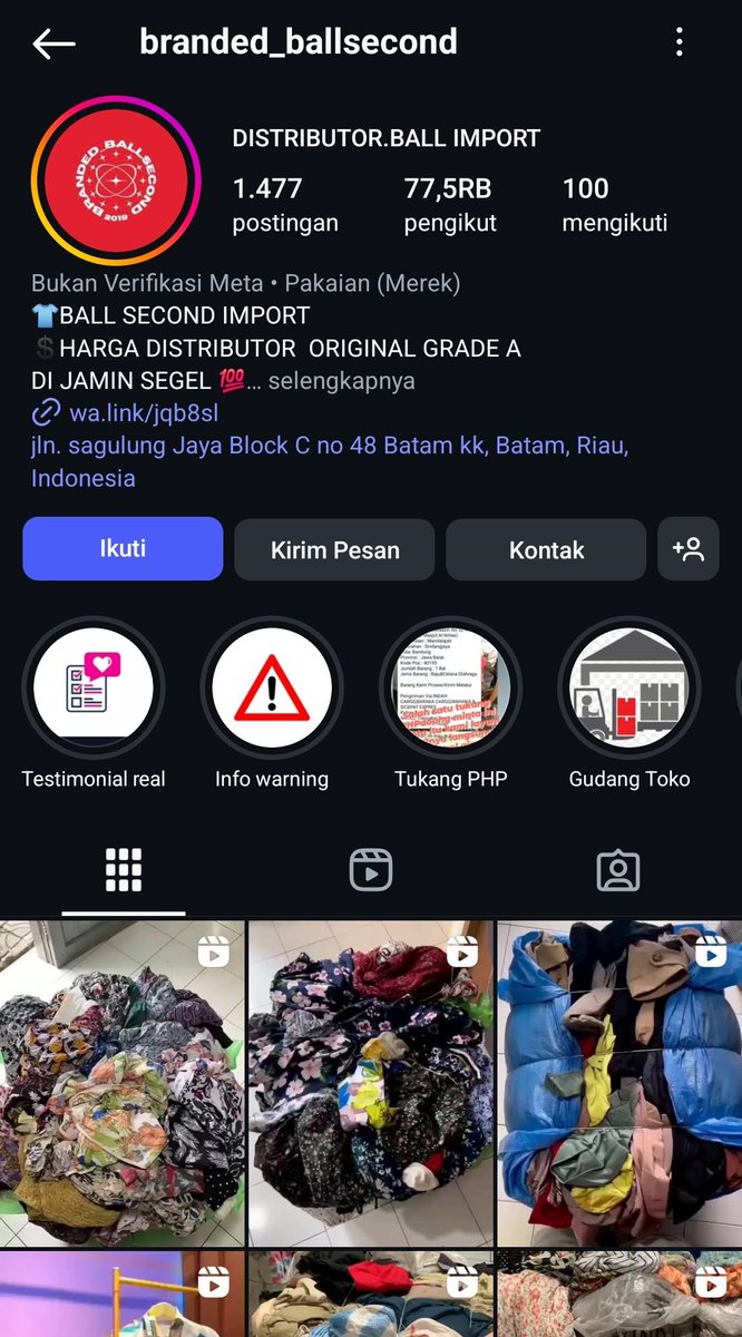 ❗️⚠️❗️ HELP RT, PENIPUAN BALL IMPORT❗️⚠️❗️
Halo semua, kaka aku habis kena tipu 3jt baju thrift ball import aku gatau gimana cara buat threadnya tapi boleh bantu viralin?🥹 kronologinya aku jelasin di bawah