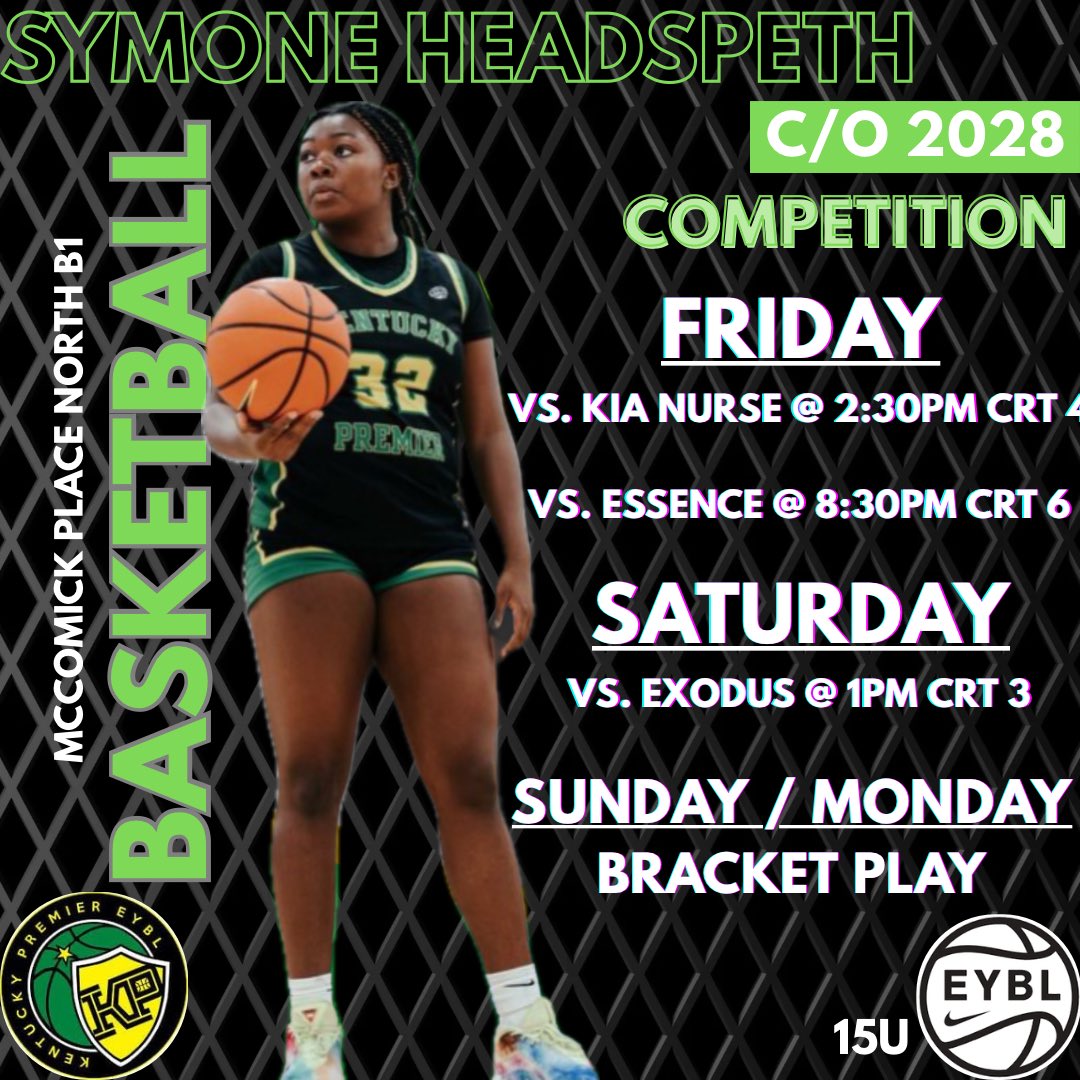 Updated schedule for Chicago