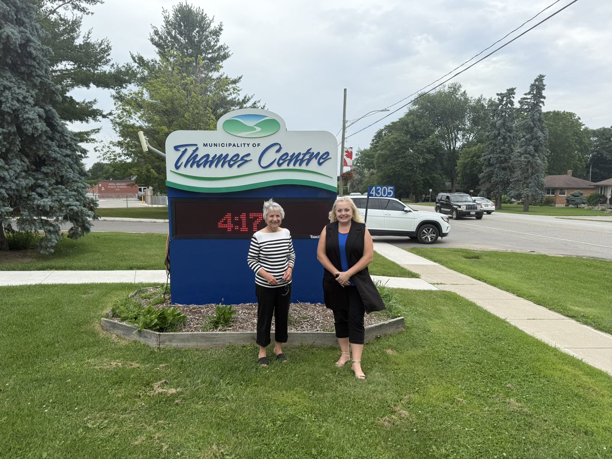 Lianne_Rood's tweet image. Great to meet with Mayor Sharron McMillan and CAO David Barrick in Thames Centre to talk about key priorities for our growing rural communities. 🤝🏡
We had a productive discussion on affordability, transportation, and attracting business investment to support local jobs and…