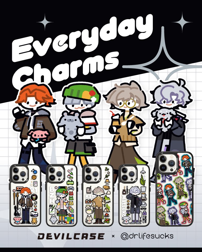 DEVILCASE x 阿萬與動物朋友 🐶🐈🦭
Everyday charms 聯名手機殼新登場！

在繁忙生活裡，簡單日常也可以很迷人！
不論是喜歡的東西、熟悉的角落......
小確幸總在不經意的瞬間閃閃發光 ✨
把每天過成自己喜歡的樣子吧！

📌全新超可愛手機殼新上架：devilcase.com.tw/crossover/151