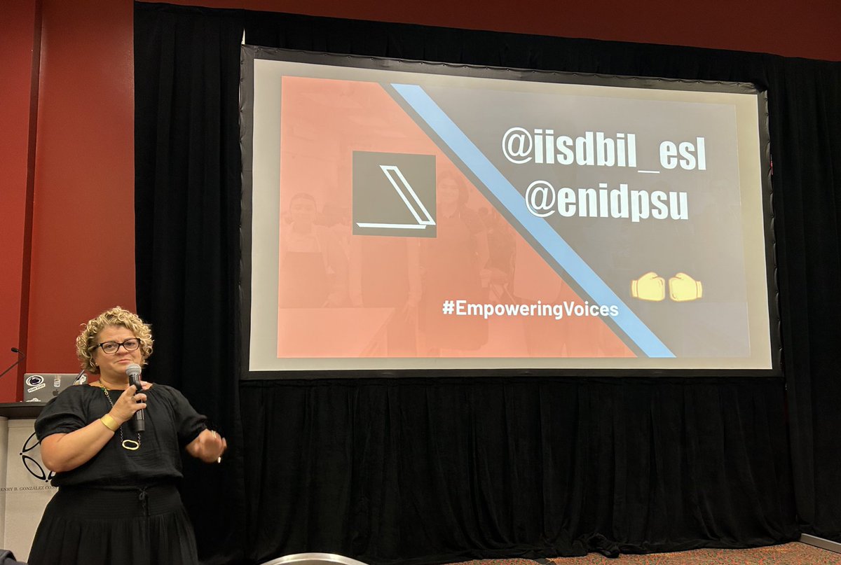 The Bilingual ESL and Language Services Department is learning and growing at Title III Symposium! Ms. Sierra showcased the Independent English Debate and the positive impact it has made on students and the Irving ISD community. <a href="/enidpsu/">Enid</a> <a href="/bilingoED/">Eduardo Gonzalez M. Ed.</a>