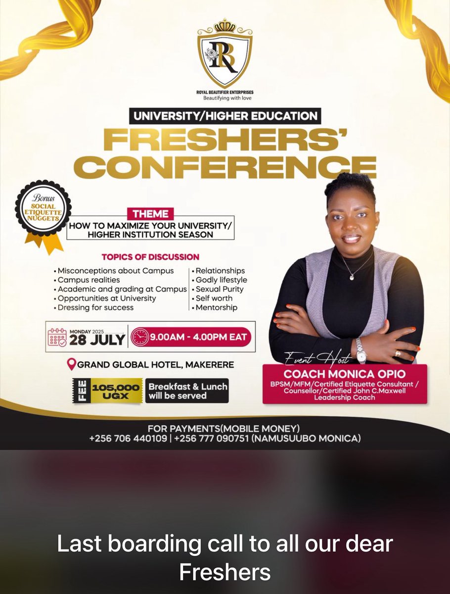JohnPaul Guminkiriza (@johnpaulgu) on Twitter photo <a href="/Herbert_MugK/">Herbert Mugumya</a> Thank you so much Mr. Mugumya for the reminder, new/freshers surely need guidance and I was so happy to see that there are those who have decided to guide them like Coach Monica. <a href="/Herbert_MugK/">Herbert Mugumya</a> Thank you so much Mr. Mugumya for the reminder, new/freshers surely need guidance and I was so happy to see that there are those who have decided to guide them like Coach Monica.