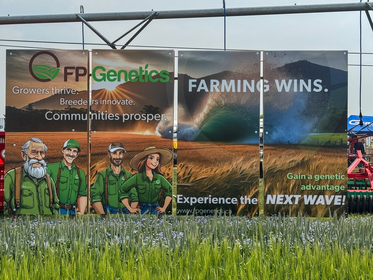 Checking out the new varieties at the <a href="/FPGenetics/">FP Genetics</a> plots at <a href="/AginMotion/">Ag in Motion</a>