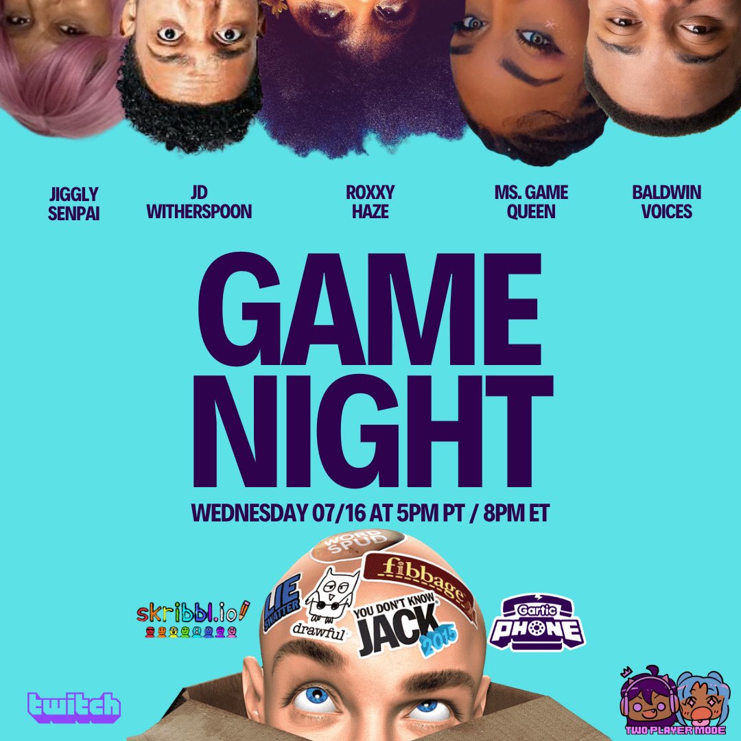 Going live on Exclusively on twitch.tv/runjdrun with friends to play Jack Box! Get in here!