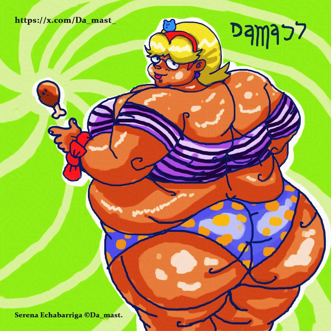 Serena's grilled chicken thigh is the key to happiness. #Da_mast #CurvyNotSkinny #gordita #chubbyart #femalemuscleart #femalemuscle #rt #thickgirl #opencommission #plump #Repost #chubbygirl #fatgirl #bbw #ssbbw #chubby #ocart #curvy #CurvyWaifu #fmg #weightgainfat #fatart #fatass