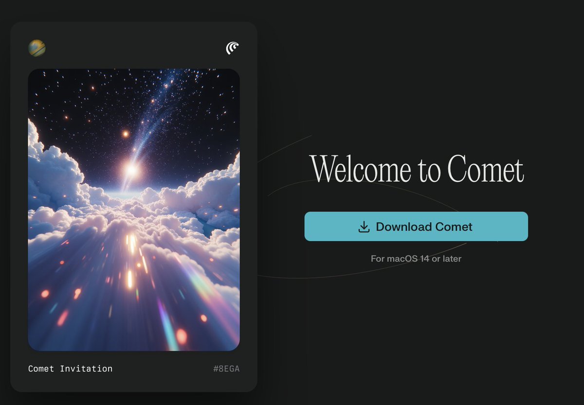 Mrmemehead's tweet image. Finally #cometbrowser #Perplexity