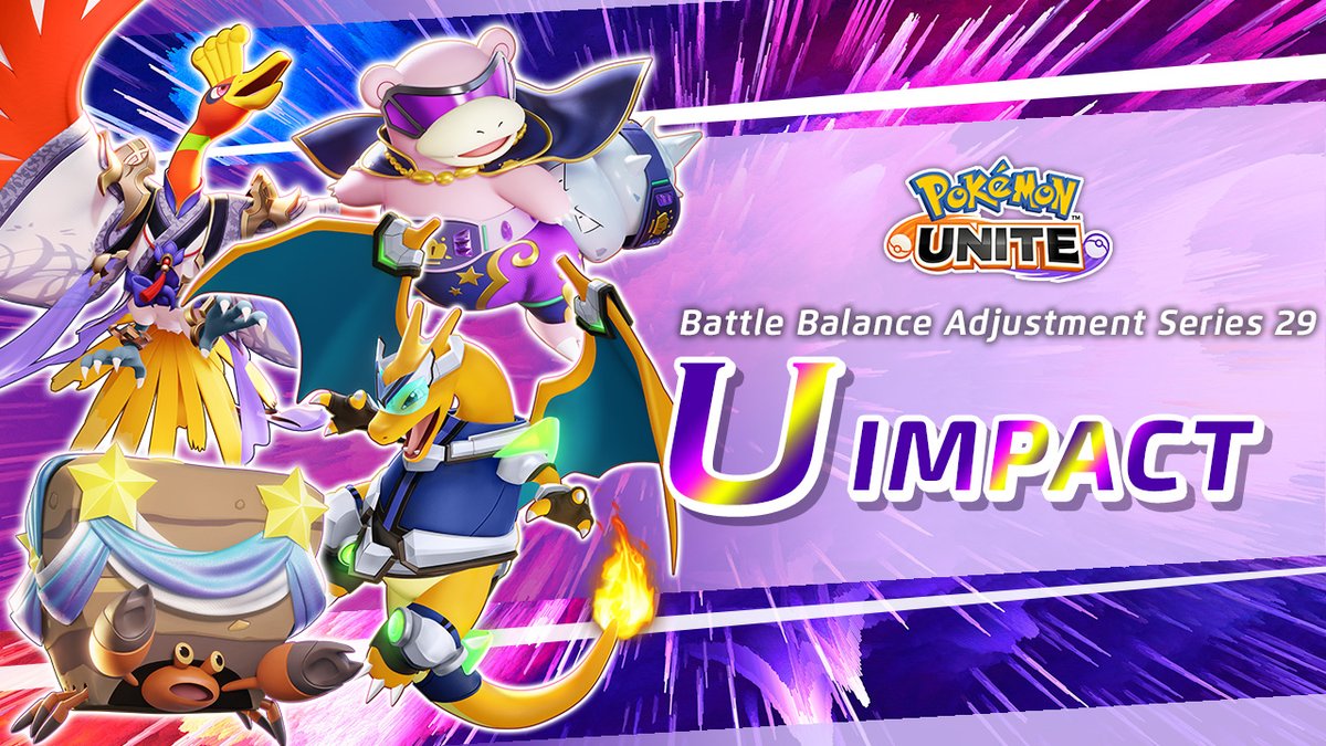 PokemonUnite's tweet image. Attention Trainers!
💥U-Impact💥 will be released on July 18 @ 7:00 UTC! #PokemonUNITE
👇 Click here for details
pkmn.news/44yaka2