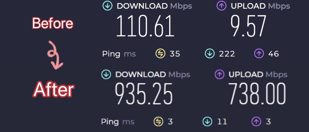 SeionAera's tweet image. INTERNET GOT UPGRADED TODAY‼️
No more 10mb upload speed I’m so happy 😭