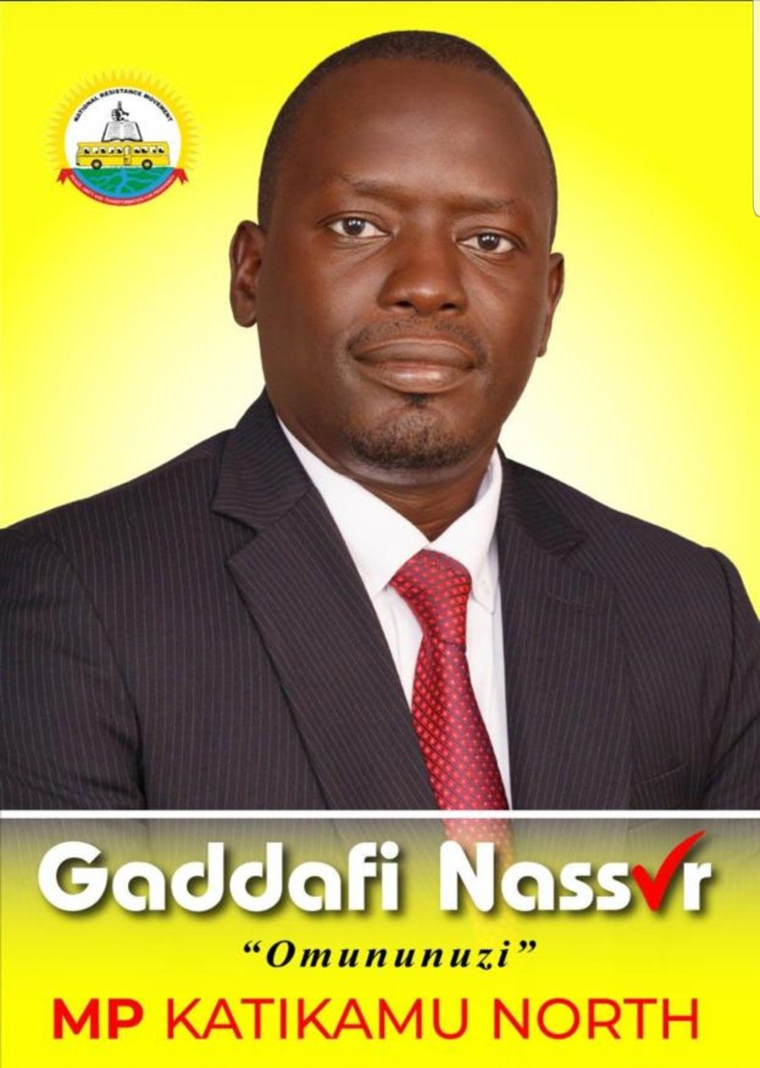Comrade <a href="/gaddafinassur/">gaddafi nassur</a>, our current able leader of the <a href="/NrmYouthleague/">NRM Youth League</a> , we wish you all the absolute best in Katikamu North.
