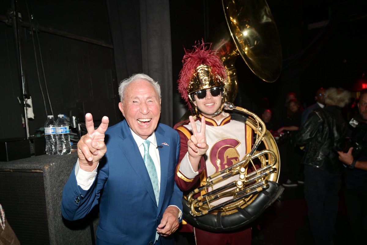 Such an honor to celebrate the legendary Lee Corso at The ESPYs and have him wear the helmet one more time. We’ll never forget your 17-0 record picking the Trojans!