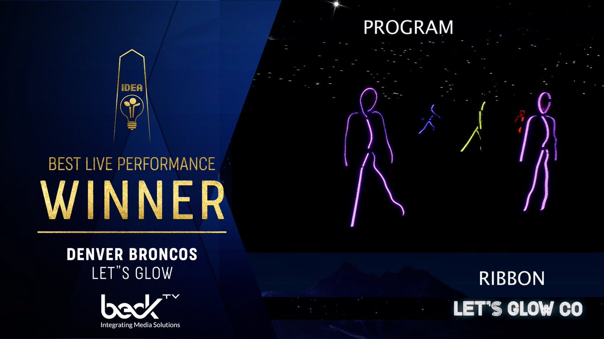 Congratulations to the the Denver Broncos, winner of Best Live Performance!

#IDEABoston