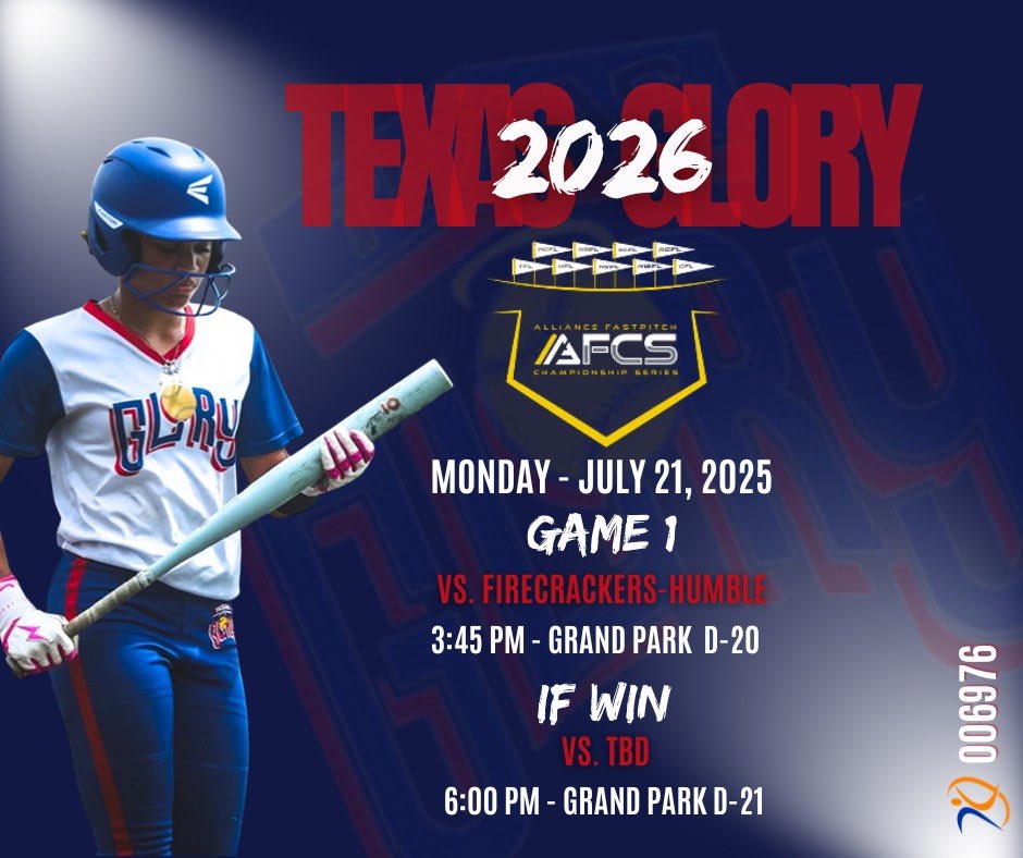 Last tourney of the season! Come out to Indy and catch some games!! <a href="/TexasGlory2026/">2026 Texas Glory</a> <a href="/toby_chism_nsr/">Toby Chism NSR</a> <a href="/UTAMavsSB/">UTA Softball</a> <a href="/UTEPSoftball/">UTEP Softball</a> <a href="/TarletonSB/">Tarleton State Softball</a> <a href="/NSUDemonsSB/">NSU Demons Softball</a> <a href="/ACU_Softball/">ACU Softball</a>