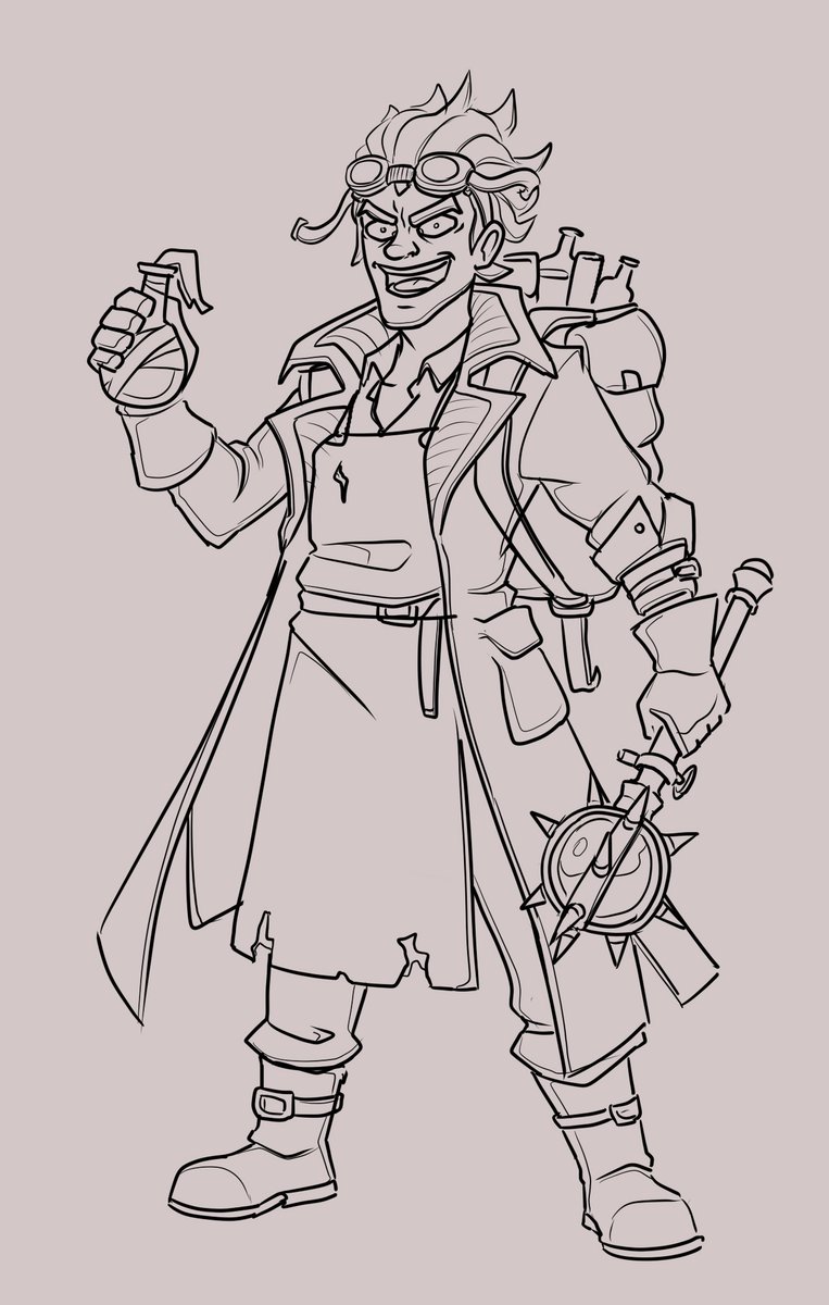 Doing an alchemist #dnd #sketch #art #alchemist