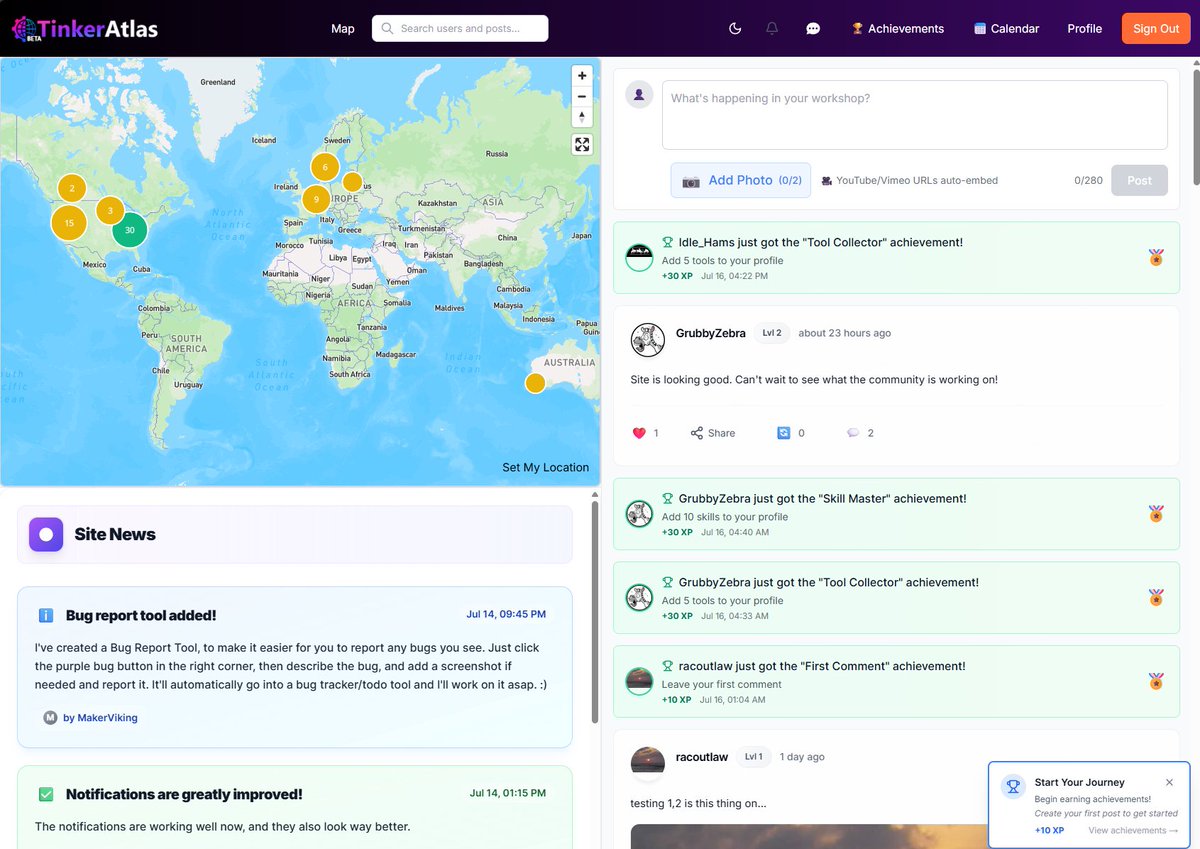 MakerViking's tweet image. 🎉 We launched TinkerAtlas less than 5 days ago…
and we’re already at 74 awesome users! 😱💥
Can we hit 💯 by the end of the week?
Tell your maker friends, your dog, your 3D printer 🐶🖨️

Join the party → tinkeratlas.com
#3Dprinting #MakersUnite
A like and repost helps!