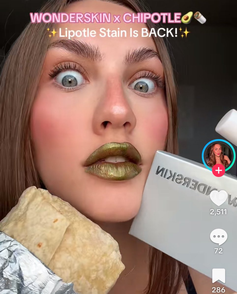 hello__caitlin's tweet image. idk why, but I think this “Lipotle” lip stain might be my breaking point