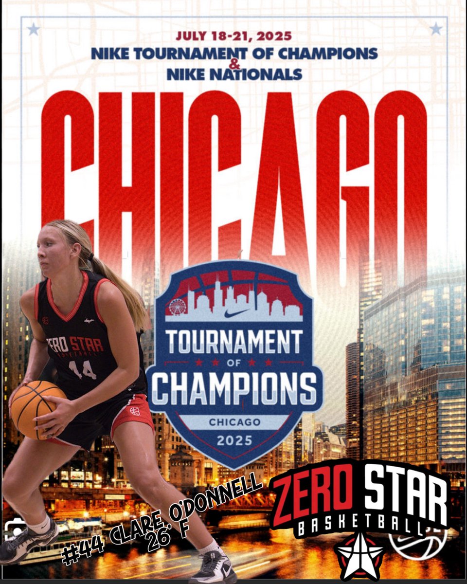 Clareod23's tweet photo. Heading out to Chi-Town and the @niketoc tomorrow! My last @AAU_Basketball tournament 😩

#edgenation #zerostar #nike https://t.co/wkrA22m4u0