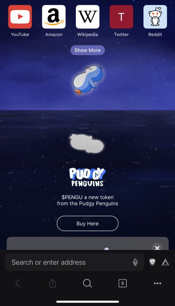 wait wtf

$PENGU is on my browser aswell??
