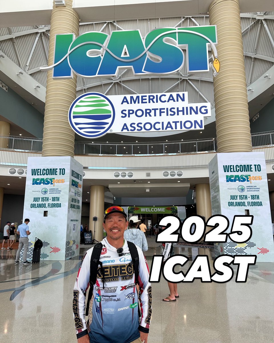 Here we go!! 2025 ICAST in Orlando, FL. 今週は毎年恒例のICAST。#SPRO #GamakatsuUSA #SHIMANO #Xbraid #AFTCO #PowerPole #THMarine