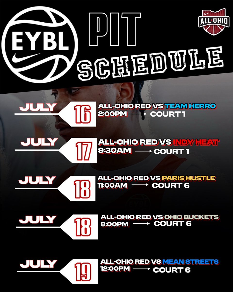 Schedule for our 17U group for the rest of the week! All games will livestream at nikeeyb.com/livestream-pea… !