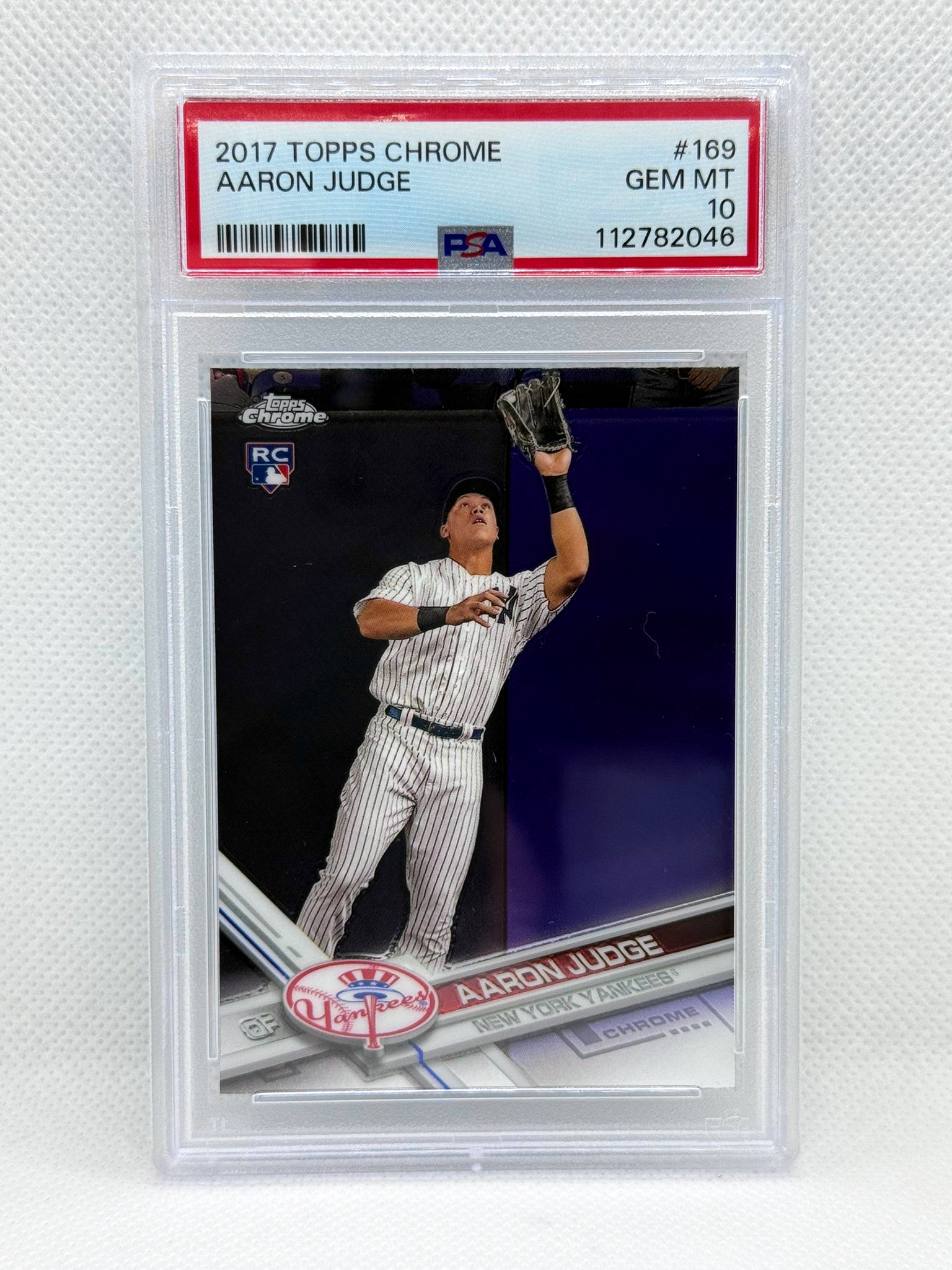 ゲームセンター・ゲームカード 2017 Topps Chrome Aaron Judge RC PSA AARON JUDGE 2017 Topps Chrome PURPLE REFRACTOR AUTO #'d /250