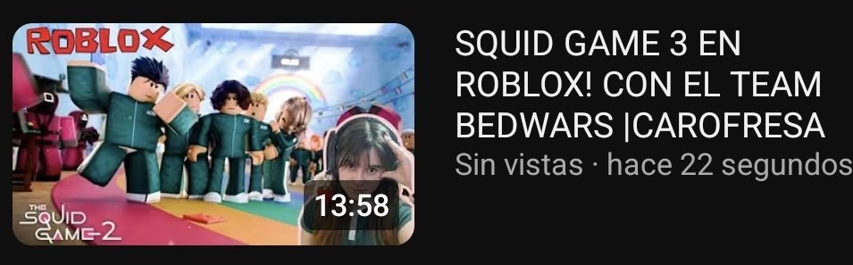 GENTE NUEVO VIDEO EN YOUTUBE!!! DE SQUID GAME EN ROBLOX 👾👾💗 #SquidGame3 #roblox #ElJuegoDelCalamar3 #ElJuegoDelCalamar #twich #streamer #SquidGame #ROBLOX
youtu.be/ZhCGN3iiWdg?si…