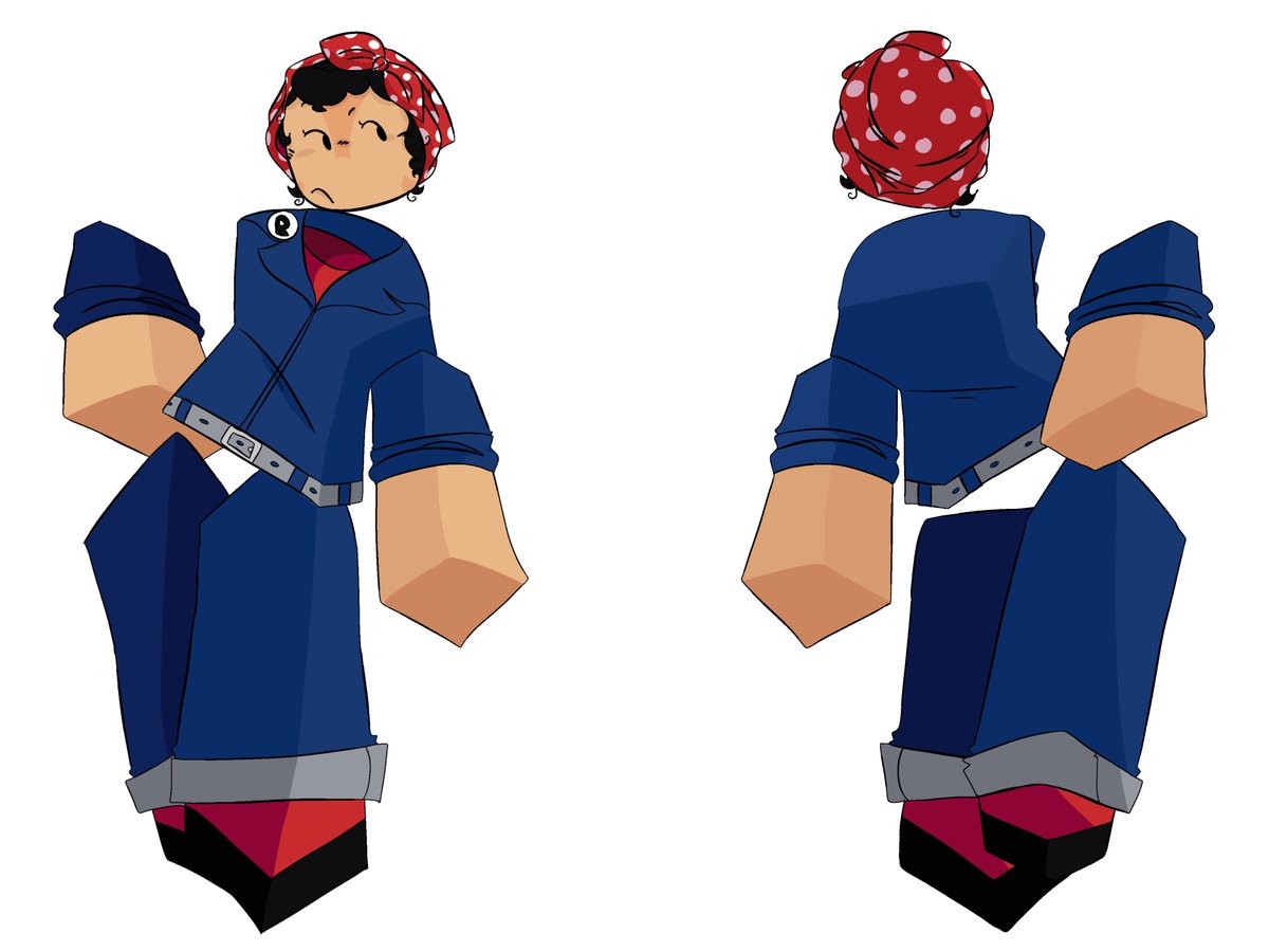 JeriTheJester's tweet image. Builderman Rosie The Riveter Fanskin bc I don&apos;t really like most of his skins #Forsaken #forsakenart